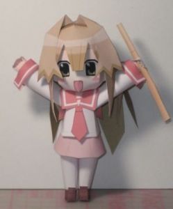 Anime Schoolgirl Papercraft