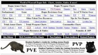 Rouge charts for World of Warcraft