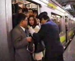 Crowded Japanese trains promote groping
