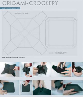 How to fold Origami Cup and Plate