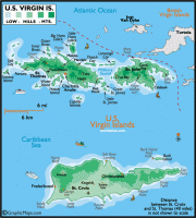 St Thomas U.S. Virgin Islands Map