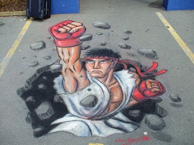Street Fighter IV Ryu Concrete Art