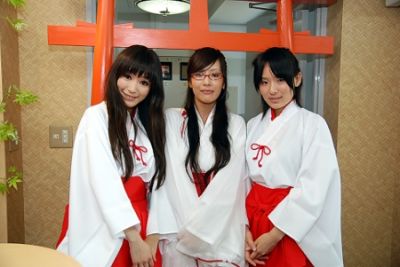 Miko-san Cafe in Akihabara