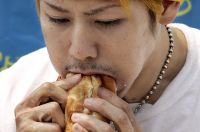 Kobayashi Nathan hot dog eating