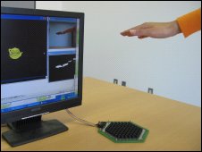 Ultrasound touch to gaming